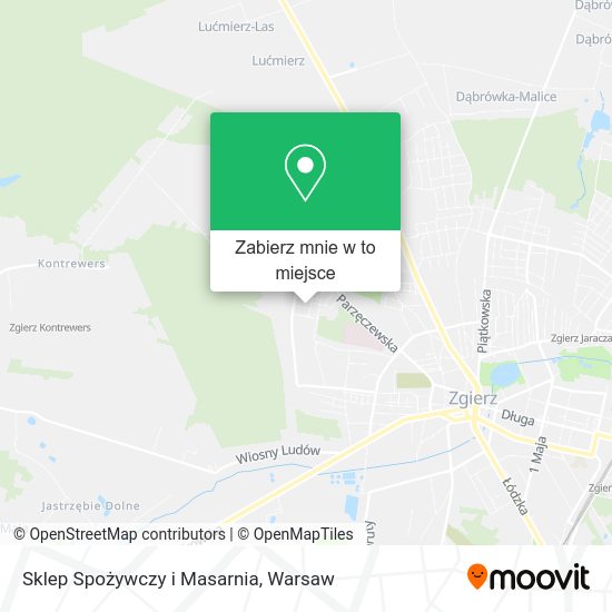 Mapa Sklep Spożywczy i Masarnia