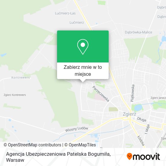 Mapa Agencja Ubezpieczeniowa Patelska Bogumiła