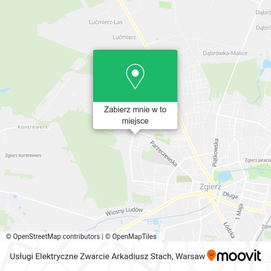 Mapa Usługi Elektryczne Zwarcie Arkadiusz Stach