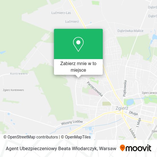 Mapa Agent Ubezpieczeniowy Beata Włodarczyk