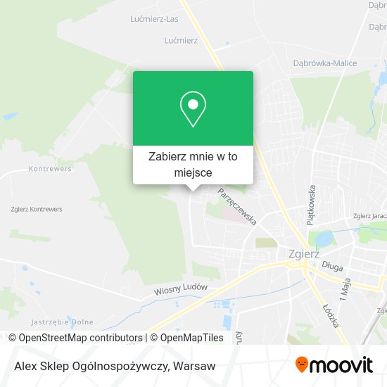 Mapa Alex Sklep Ogólnospożywczy