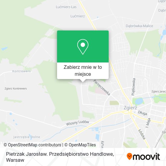 Mapa Pietrzak Jarosław. Przedsiębiorstwo Handlowe