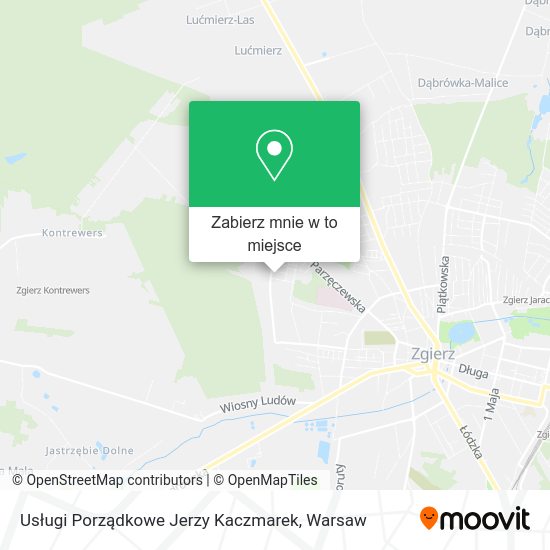 Mapa Usługi Porządkowe Jerzy Kaczmarek