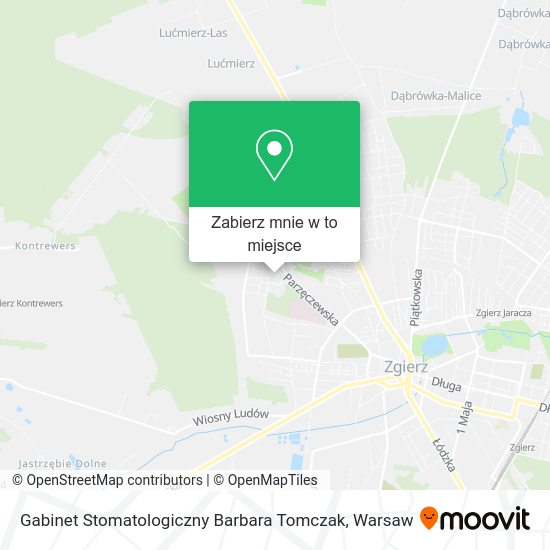 Mapa Gabinet Stomatologiczny Barbara Tomczak