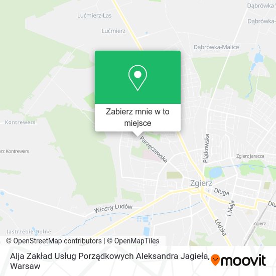 Mapa Alja Zakład Usług Porządkowych Aleksandra Jagieła