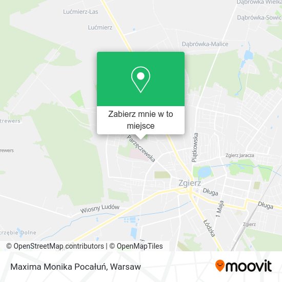 Mapa Maxima Monika Pocałuń