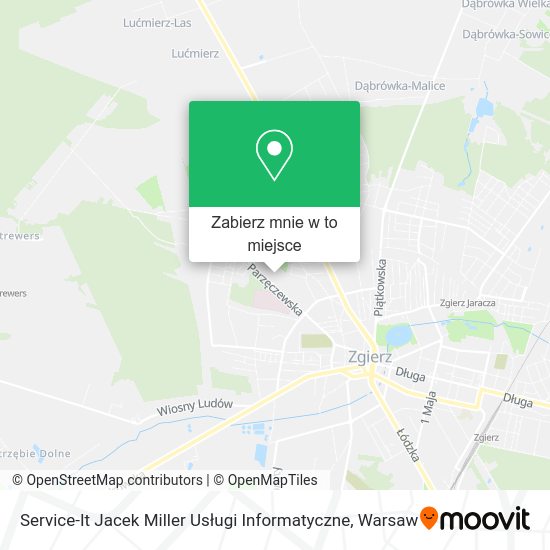 Mapa Service-It Jacek Miller Usługi Informatyczne