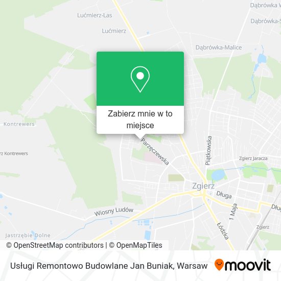 Mapa Usługi Remontowo Budowlane Jan Buniak