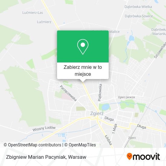 Mapa Zbigniew Marian Pacyniak