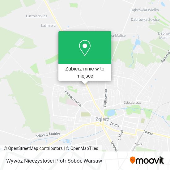 Mapa Wywóz Nieczystości Piotr Sobór