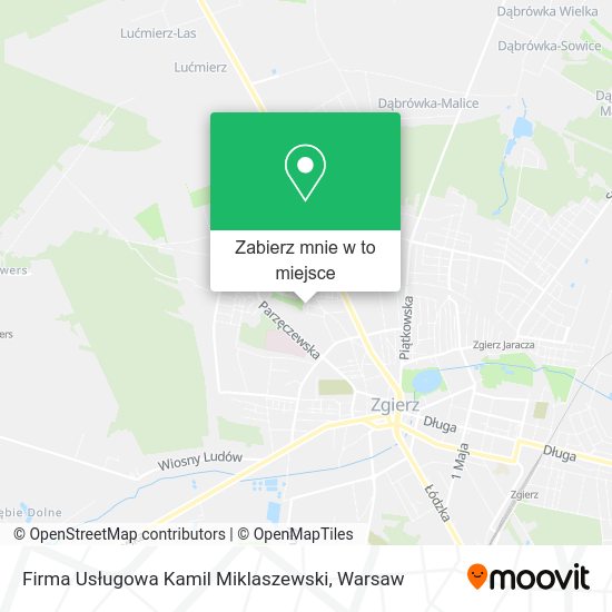 Mapa Firma Usługowa Kamil Miklaszewski