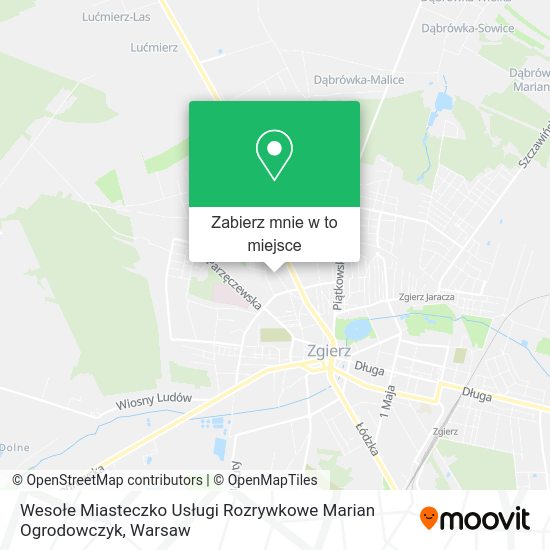 Mapa Wesołe Miasteczko Usługi Rozrywkowe Marian Ogrodowczyk