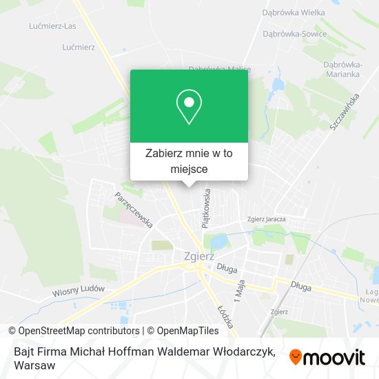 Mapa Bajt Firma Michał Hoffman Waldemar Włodarczyk