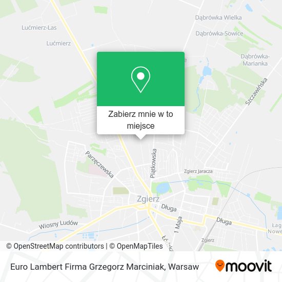 Mapa Euro Lambert Firma Grzegorz Marciniak