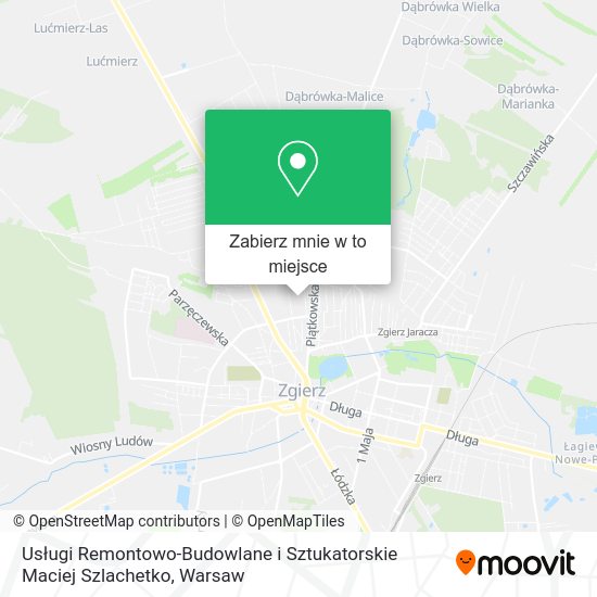 Mapa Usługi Remontowo-Budowlane i Sztukatorskie Maciej Szlachetko