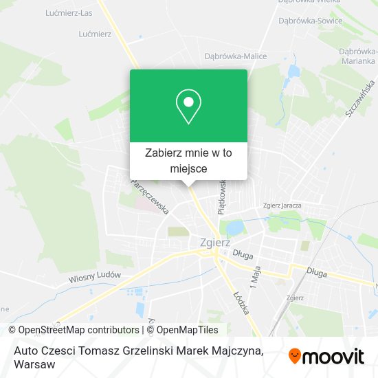 Mapa Auto Czesci Tomasz Grzelinski Marek Majczyna