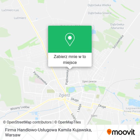 Mapa Firma Handlowo-Usługowa Kamila Kujawska