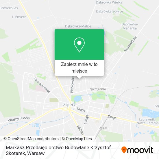 Mapa Markasz Przedsiębiorstwo Budowlane Krzysztof Skotarek