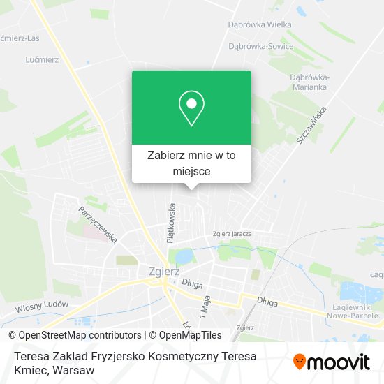 Mapa Teresa Zaklad Fryzjersko Kosmetyczny Teresa Kmiec