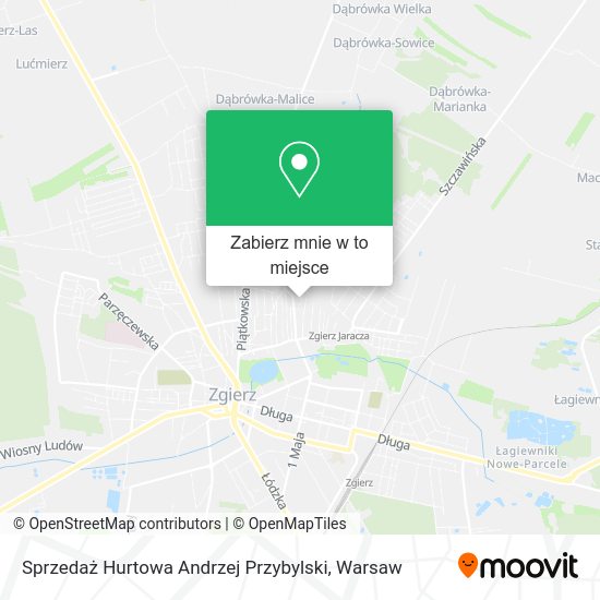 Mapa Sprzedaż Hurtowa Andrzej Przybylski