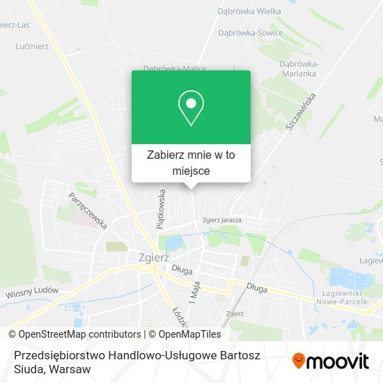 Mapa Przedsiębiorstwo Handlowo-Usługowe Bartosz Siuda