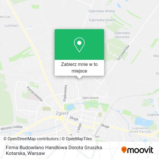 Mapa Firma Budowlano Handlowa Dorota Gruszka Kotarska