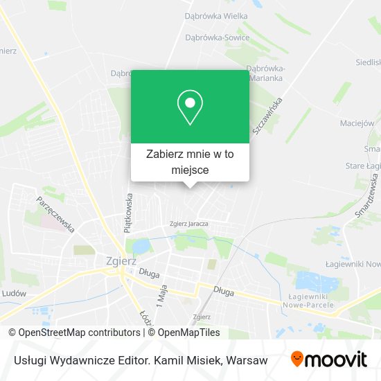 Mapa Usługi Wydawnicze Editor. Kamil Misiek