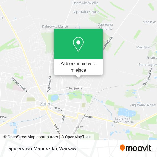 Mapa Tapicerstwo Mariusz ku