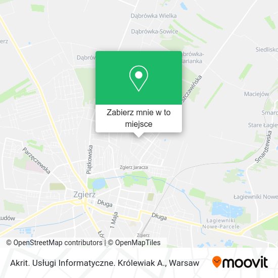 Mapa Akrit. Usługi Informatyczne. Królewiak A.