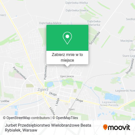 Mapa Jurbet Przedsiębiorstwo Wielobranżowe Beata Rybiałek