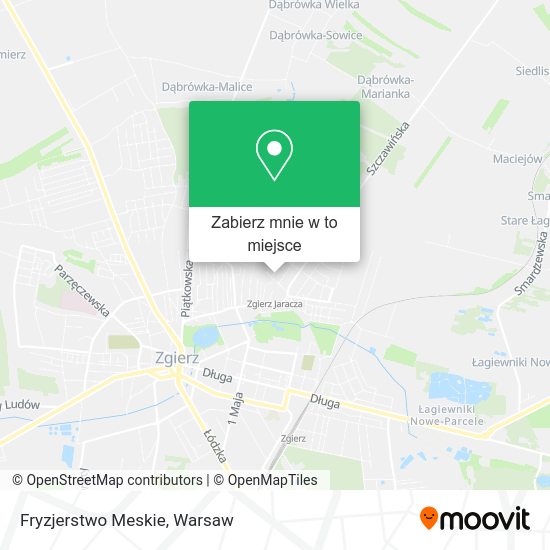 Mapa Fryzjerstwo Meskie