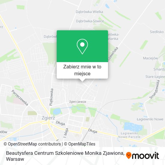 Mapa Beautysfera Centrum Szkoleniowe Monika Zjawiona