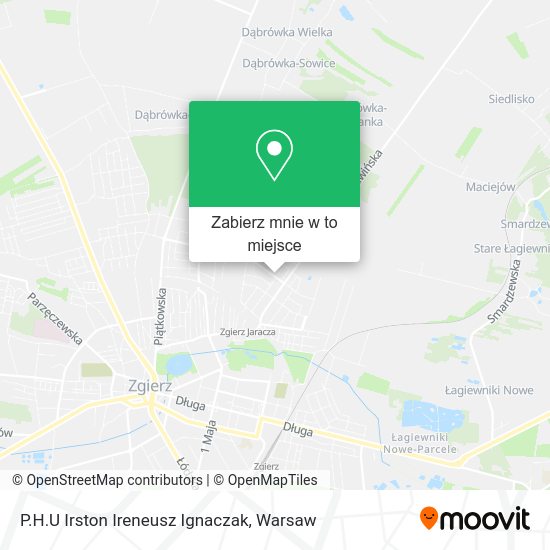 Mapa P.H.U Irston Ireneusz Ignaczak