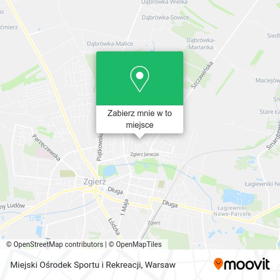 Mapa Miejski Ośrodek Sportu i Rekreacji