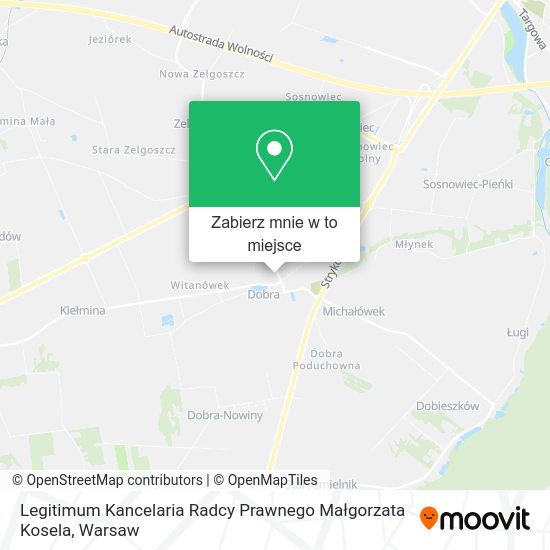 Mapa Legitimum Kancelaria Radcy Prawnego Małgorzata Kosela