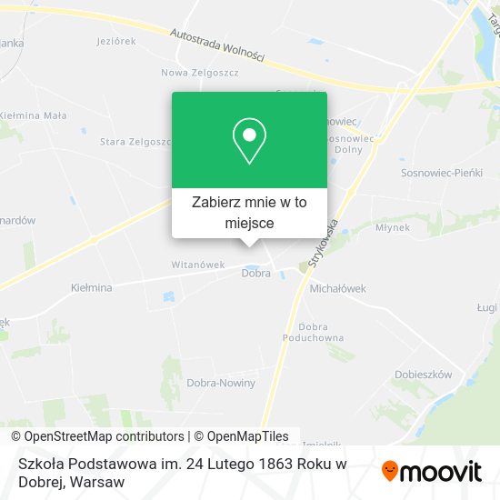 Mapa Szkoła Podstawowa im. 24 Lutego 1863 Roku w Dobrej