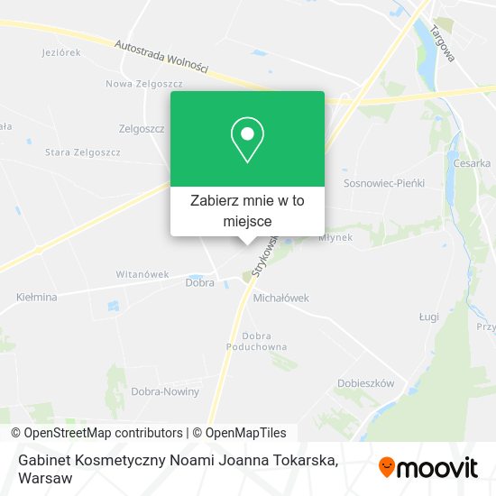 Mapa Gabinet Kosmetyczny Noami Joanna Tokarska