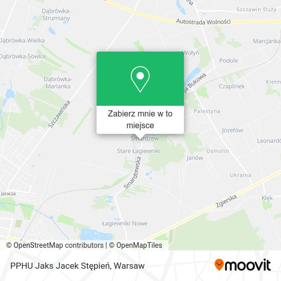 Mapa PPHU Jaks Jacek Stępień