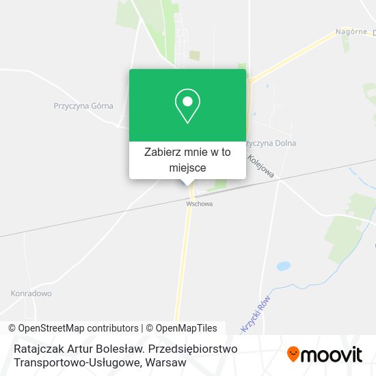 Mapa Ratajczak Artur Bolesław. Przedsiębiorstwo Transportowo-Usługowe