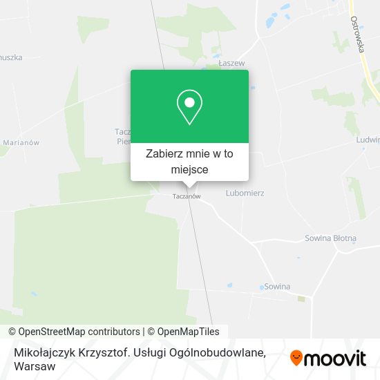 Mapa Mikołajczyk Krzysztof. Usługi Ogólnobudowlane