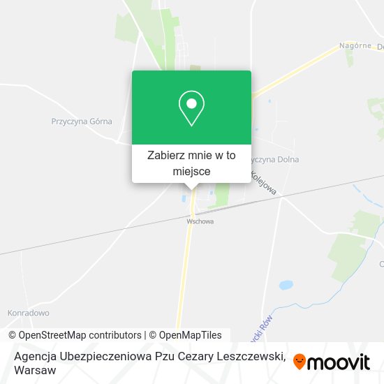 Mapa Agencja Ubezpieczeniowa Pzu Cezary Leszczewski