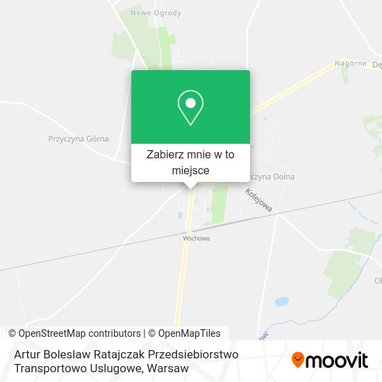 Mapa Artur Boleslaw Ratajczak Przedsiebiorstwo Transportowo Uslugowe