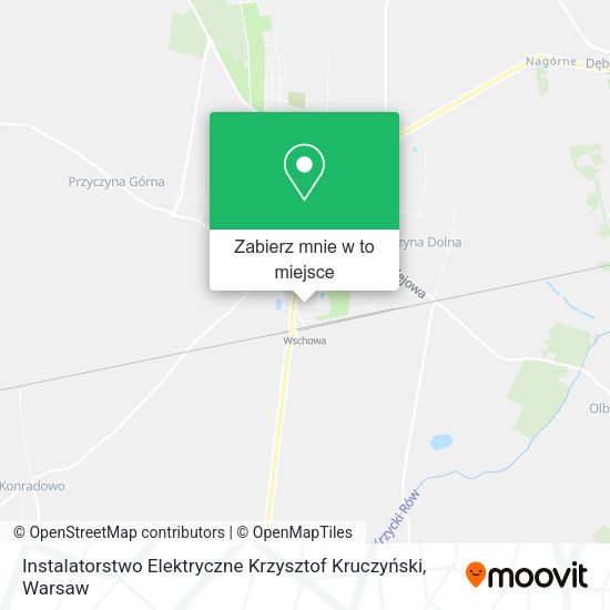 Mapa Instalatorstwo Elektryczne Krzysztof Kruczyński