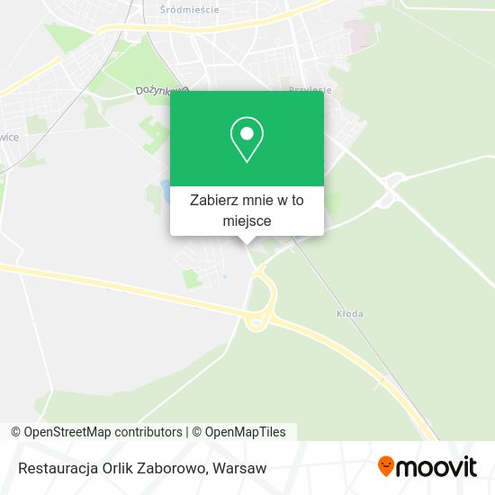 Mapa Restauracja Orlik Zaborowo