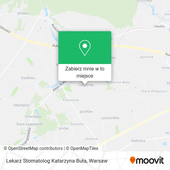 Mapa Lekarz Stomatolog Katarzyna Buła