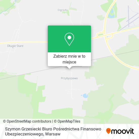 Mapa Szymon Grzesiecki Biuro Pośrednictwa Finansowo Ubezpieczeniowego