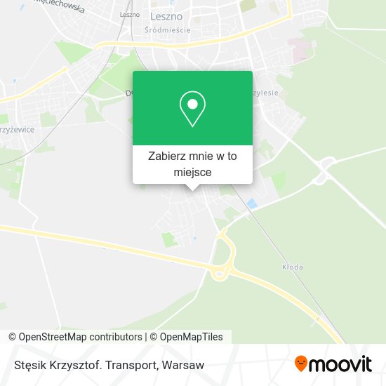 Mapa Stęsik Krzysztof. Transport