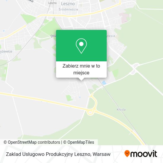 Mapa Zaklad Uslugowo Produkcyjny Leszno