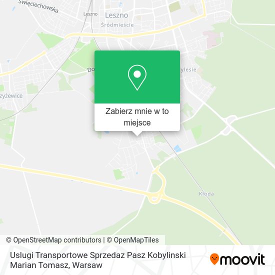 Mapa Uslugi Transportowe Sprzedaz Pasz Kobylinski Marian Tomasz