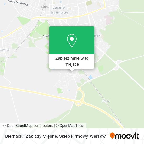 Mapa Biernacki. Zakłady Mięsne. Sklep Firmowy